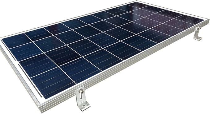 Solar Panel Mounting L Bracket 4 Units for RV Boat Off Grid Roof, Support 10w/20w/50w/80w/100W Solar Panel