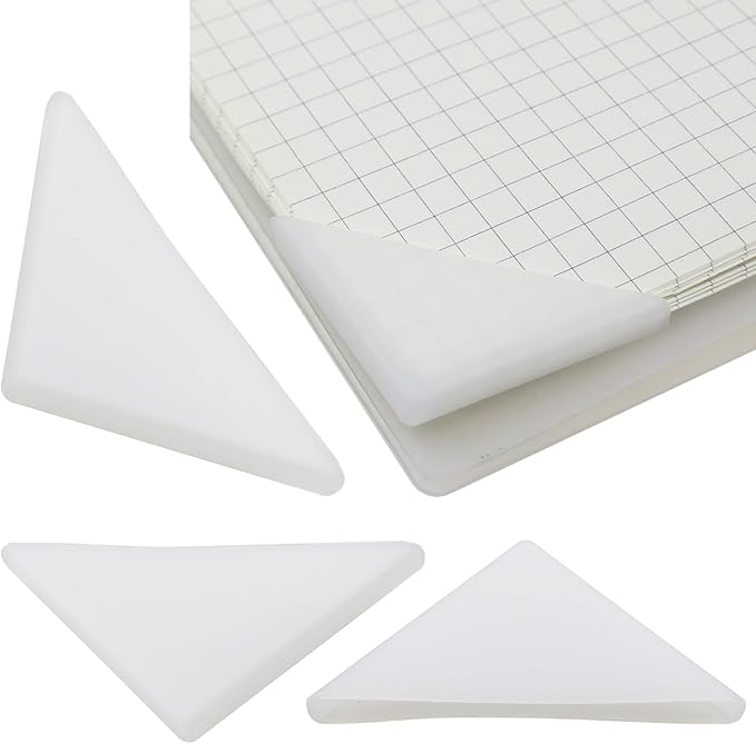 Heyous 50PCS Corner Protector Clear Plastic Photo Corner Protector Photo Frame Mounting Corner Suitable for Envelope Exhibition Artwork DIY Scrapbooking and Photo Frame