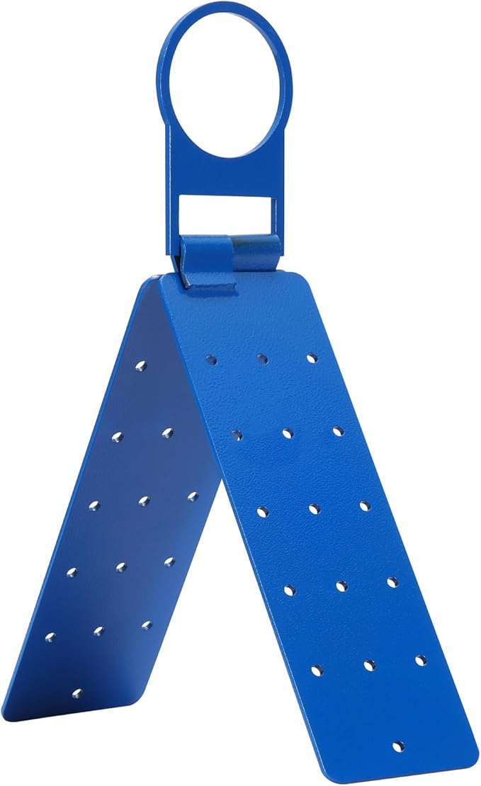 Blue Roof Anchor Bracket, Fall Arrest System – Connects to Wood Surfaces with Roofing Harness Safety Kit, ANSI OSHA Compliant, Durable Steel Adjustable Connector (Blue-Anchor)