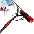 Long Reach Solar Panel Cleaning Brush Kit, Telescopic Cleaning Brush, Water Fed Pole Kit, Adjustable Water Fed Pole & Dusting Brushes for Window,Outdoor Window Roof Cleaner Kit(12FT/3.6M)