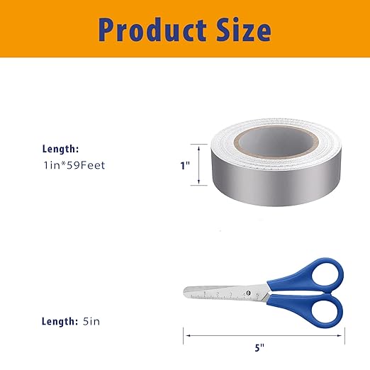 Faraday Tape Double Conductive Cloth Tape, with Conductive Adhesive for, Grounding, EMI Shielding, Wire Harness, Cable Interference Blocking (1in x 59 Feet)