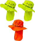 Packable and Adjustable Reflective Neon Boonie Sun Hat