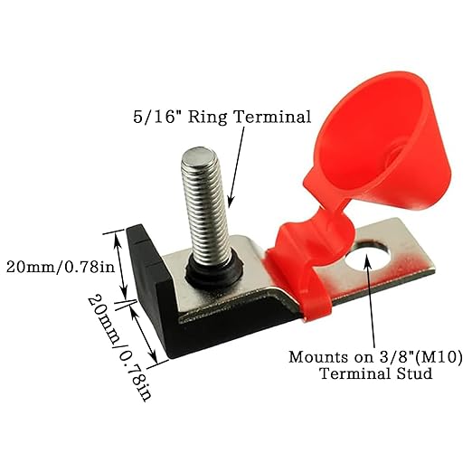 BOJACK MRBF Terminal Fuse Block 250 AMP Marine Rated Battery Fuse 58V DC Max IP66 Waterproof Fuse Holder 250A