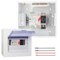 100A Automatic Transfer Switch, 110V Dual Power Millisecond Generator Transfer Switch with Metal Distribution Box for Home Backup Power