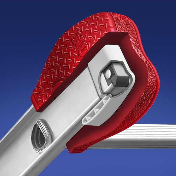No Bull Extension Ladder Bumpers, Heavy Duty, Rubber, All-Weather and Sun Resistant, Red