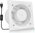 HG Power 6 Inch Exhaust Fan, 308CFM Wall Exhaust Fan for Kitchen, Metal Extractor Fan for Attic, Garage, Window Ventilation, HVAC System