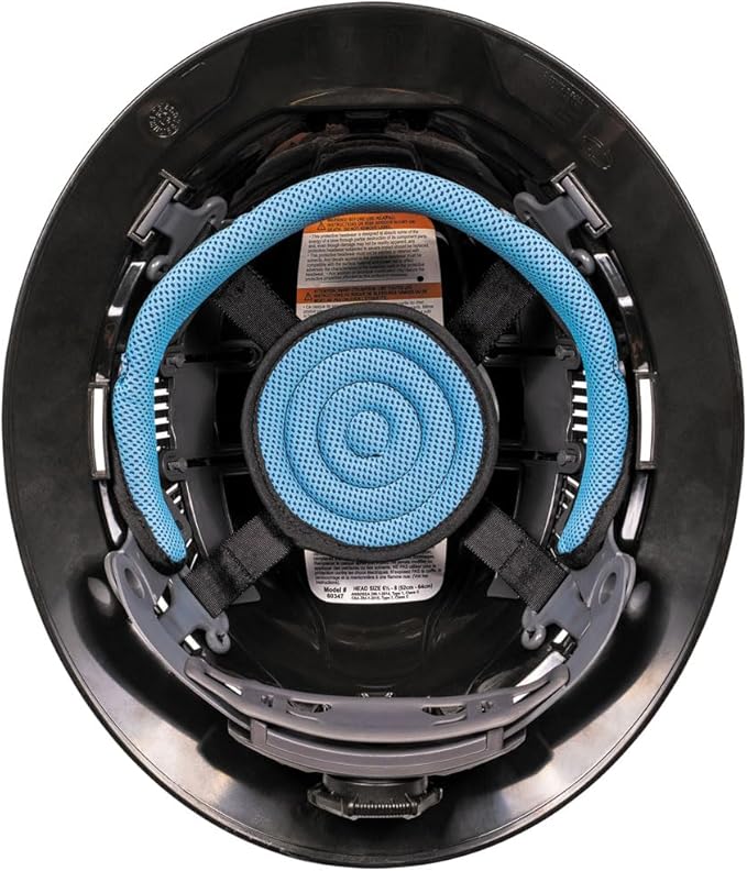 Klein Tools 60626 Hard Hat, Vented Full Brim Premium KARBN Design, Type 1 Class C Hard Hat, 4-Point Ratchet Suspension