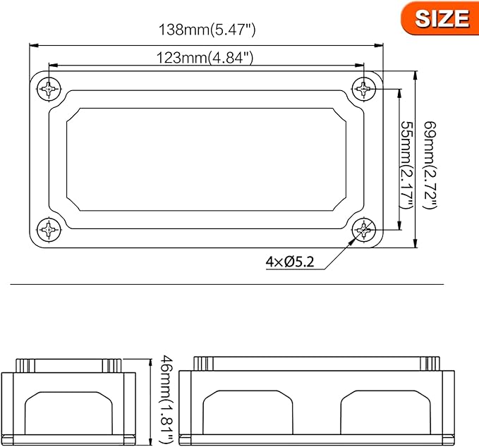 2pcs 300A Bus Bar Box Nickel Plated Brass Power Distribution Block with 4xM8 (5/16 inch) Positive Negative Ground Battery Junction Block Buss Bar with Cover DC12 24 48V（Red & Black）