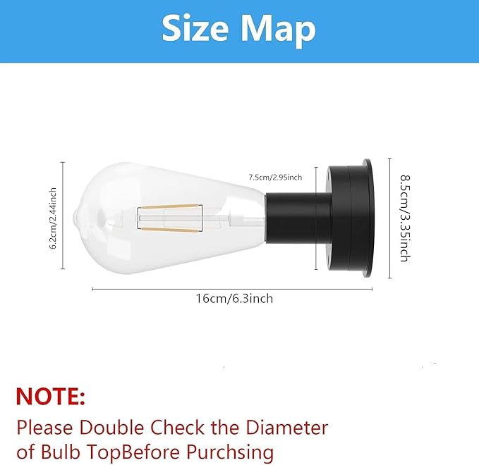 Replacement Solar Light Parts,Waterproof Solar Lanterns Replacement Accessories for Lanterns Outdoor (8.5CM/3.35 INCH with Bulb 1PCS)