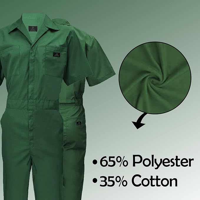 Coveralls Workwear Men Short Sleeve Coveralls