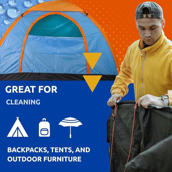 Nikwax Tent & Gear SolarWash, Cleaning, Waterproofing and UV Protector, Cleaner, Maintenance, Restores DWR Water Repellency on Outdoor Gear, Rain Fly, Canvas, Covers, Tarps, Backpacks, Accessories