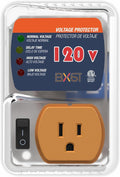 [ETL Listed] BXST Single Outlet Surge Protector for Refrigerators Voltage Protector for Home Appliance Delay Protection Electronic Surge Protector for Fridge TV Air Conditioners 120V 15A 1800Watts
