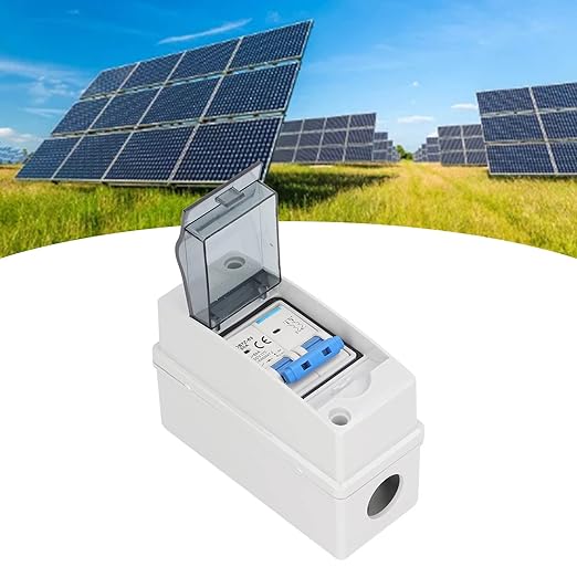 DC1000V 50A Disconnect Switch Solar Photovoltaic DC Distribution Box IP65 PV Miniature Circuit Breaker for Solar Panel Inverter Home RV Car