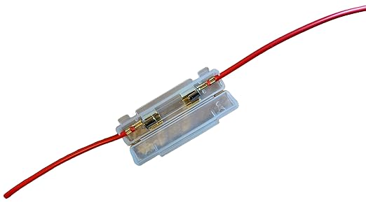 Fuse Box Holder 12V Harness in-LINE + 10A Fuse for 50cc 90cc 110cc 125cc 150cc 200cc 250cc ATV GO Kart Scooter Dirt Bike Moped Motorcycle/TAOTAO COOLSTER Baja Peace BMX Apollo and Other Brands