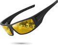 Polarized Sports Sunglasses for Men Women Unbreakable Frame Cycling Fishing Wrap Around Sunglasses UV400 Protection