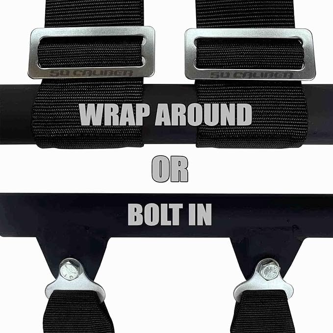 4 Point Harness for Bucket Seat, Quick Release Latch, 9 Color Options, Racing Harness, Race Car, Off Road Vehicle, UTV, RZR