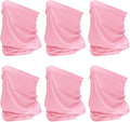 SHEVERCH 6 Pack Neck Gaiter Face Mask Sun Protection Cooling Bandana Face Cover Windproof Dustproof Neck Scarf
