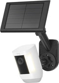 Universal 2-in-1 Wall Mount for Solar Panel & Camera-Compatible with Ring Stick Up Cam/Spotlight Cam/Plus/Pro(Battery), Blink, Arlo, Eufy, Wyze-Adjustable Solar Panel Mount with 360° Rotation Black