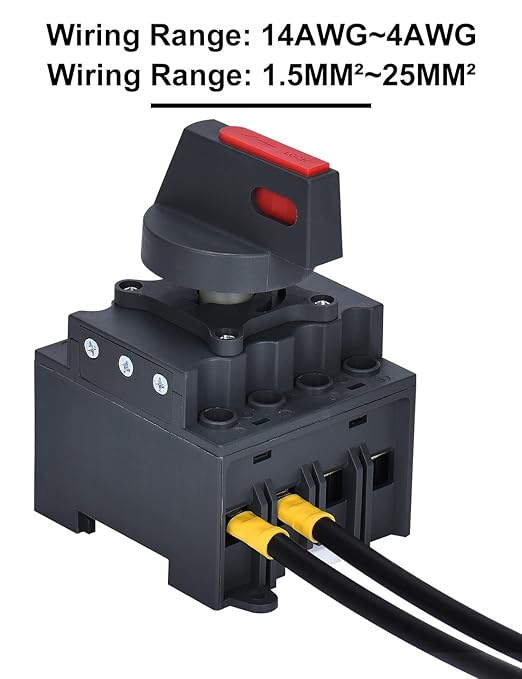 DIHOOL Solar Disconnect Switch,32 Amp DC1200V 4P Isolator