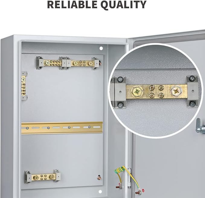 Renogy 200 Amp DC Circuit Breaker Box for Off-Grid Solar System, Home, RV, Trailer, Marine, IP54 Rated, w/Built-in DIN Rail, Labels