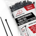 14-inch Black Zip Ties Heavy Duty UV Resistant Nylon Cable Ties, 50lb Tensile Strength, 1000-Pack - Durable Wire Ties, Heavy Duty Tie Straps Indoor and Outdoor Cable Management Solution by ARMOUR TIES