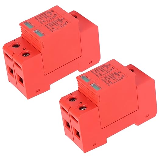 2P Protective Devices 2pcs 2P Protective Devices 40KA DC Photovoltaic Arrester with Remote Protectors (DC 1000V)