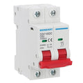 Wengart DC Miniature Circuit Breaker DZ47-63Z,500V 2 Poles 63A,Work for Battery and Solar PV Systems and Other DC Systems, DIN Rail Mount,Disconnect Switch