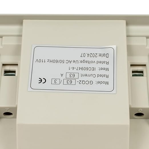 Dual Power Switch 63A 110V AC Dual Power Automatic Transfer 2S Quickly Switch Transfer Automatic/Manual Conversion Options (3P 63A)