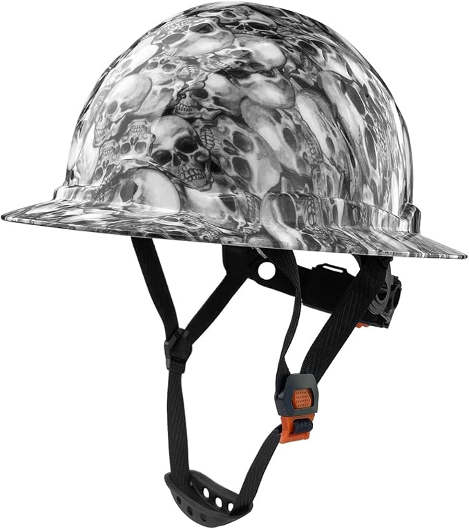 Hard Hat Full Brim Hardhats Safety Helmet Hydro Dipping HDPE ANSI Type Ⅰ Class C Certified ANSI Z89.1 Construction Work Industrial Vented