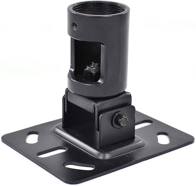 InstallerParts Adjustable Slanted Ceiling Plate for 1.5" NPT Pipe Ceiling Mount – Compatible with All InstallerParts 1.5" NPT TV Mounts