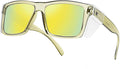 ANSI Z87 Safety Sunglasses UV400 Polarized Removable Side Shields Durable Protective Eyewear Construction