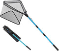 SAN LIKE Fishing Net Fish Landing Net Collapsible Fish Net with Anti-Slip Telescoping Rubber Pole Handle for Kids Adults in Saltwater Freshwater Multi-Size Extending to 37/42/43/51/69/71/89/98inch