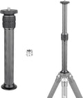 INNOREL ER282C Universal Carbon Fiber Tripod Center Column Extension Pole Extender - 29.0mm Tube, 10 Layers, 2-Section, 9.4-15.4 Inch, 44lbs Max Load, Compatible with DSLR Camera, Tripod, Monopod