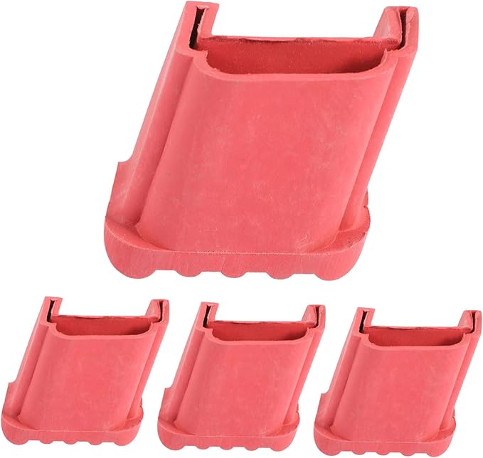 4pcs Household Non-Slip Ladder Feet Pads Durable Rubber Protectors for Step Ladders Thick Shock-Absorbing Design Suitable for Indoor and Outdoor Use