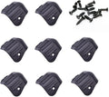 8 Pack Speaker Cabinet Corners Protector Stackable Subwoofer Box Round Angle Edge Armor Guard ABS Plastic Mounting Corner Wrap for Guitar AMP Stage Amplifier PA DJ Audio Sound Case Protection