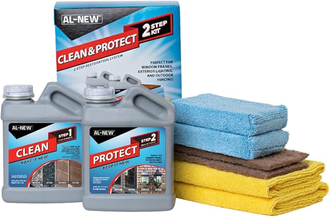 AL-NEW Ultimate Patio Furniture Cleaner Bundle Patio Cushion Cleaner Clean & Protect 16oz kit