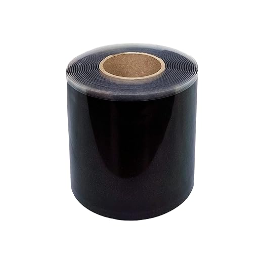Anjon Manufacturing 6" x 100' Black EPDM Single Stick Flashing Tape - 302682.100