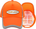 YOWESHOP Reflective Safety Baseball Cap Customize Logo with Removable PE Shell Hi-Vis Safety Work Hat