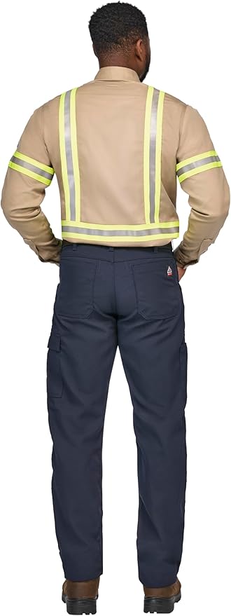 Bulwark FR Men's Midweight Fr Enhanced Visibility Uniform Shirt