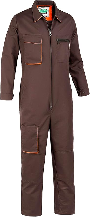 Men's Coveralls Mechanic Work Jumpsuit Multi Pockets Overalls Long Sleeve Workwear Coverall