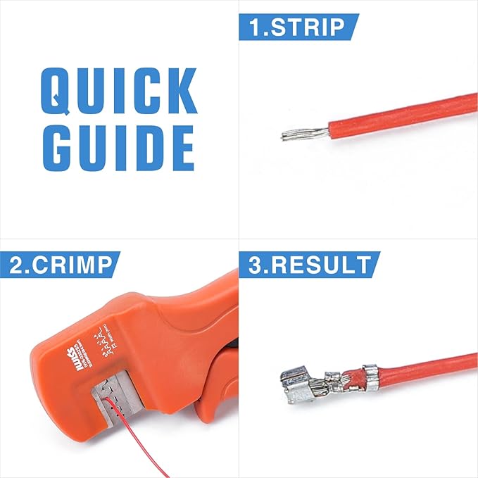 iCrimp IWS-0302BS Wire Crimping Tool for JST, Molex, Dupont Micro Connectors, AWG 32-22