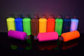 DirectGlow 16oz UV Blacklight Reactive Fluorescent Acrylic Paints (12 Color Assortment)