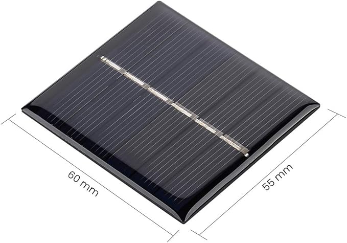 SUNYIMA 10Pcs 3V 120mA Micro Solar Panels Cells DIY Solar Epoxy Plate Electric Toy Materials Photovoltaic Cells Charger 60mmx55mm/2.36"x2.16"