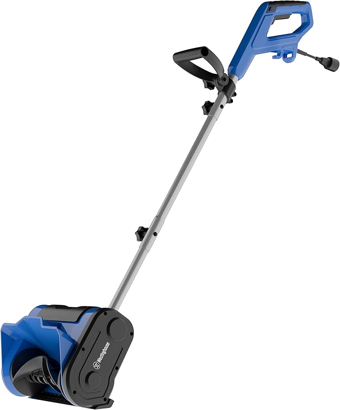 Westinghouse WSnow11S Corded Snow Shovel, 11-inches Wide, Electric Snow Shovel with 20ft Throwing Distance, Plows 300lbs/min for Driveway/Steps/Sidewalk/Porch