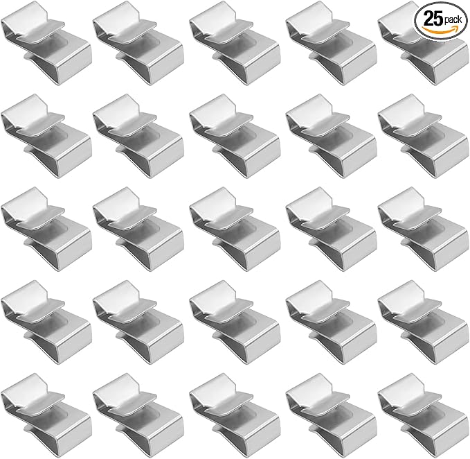25 PCS Trailer Frame Wire Clips, 0.72"/18mm Steel Trailer Wiring Clips for Automotive Wires Management, Cable Organization for Boat Trailer, Fishing Boat, Car Accessories