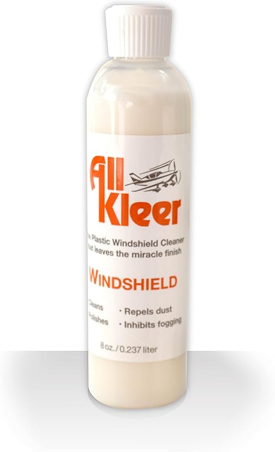 8 oz-Premium Plastic Polish & Cleaner Cleans & Polishes:Plastic/Glass Windshield, Motorcycle Visor/Windshield,Golf Cart Body/Windshield,Marine/Boat (8 oz 1 Pack)