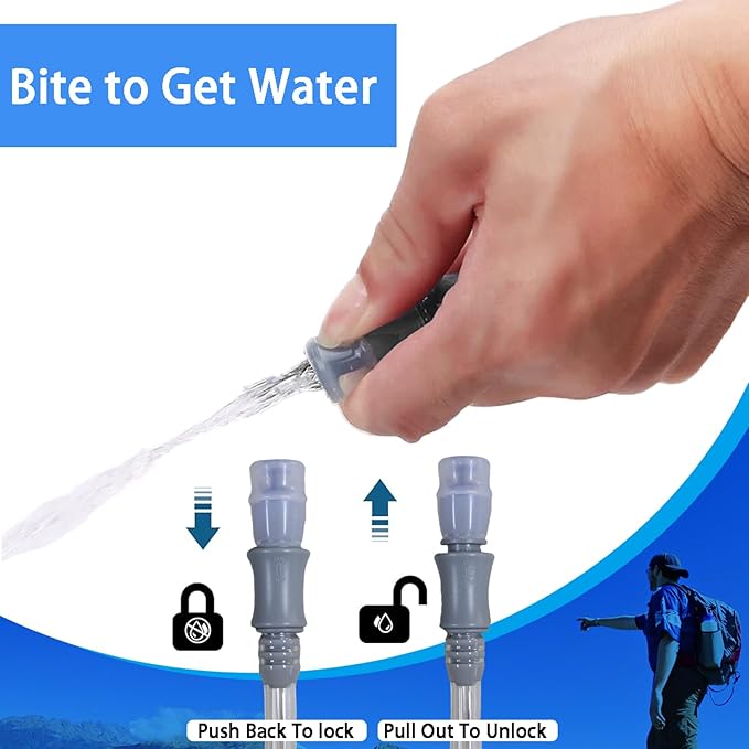 Hydration Bladder 1.5L-2L-2.5L-3L,Leak Proof Water Reservoir, BPA Free Military Water Storage Bladder Bag Hydration Pack Replacement Easy Clean for Bicycling Hiking Camping Hunting Running