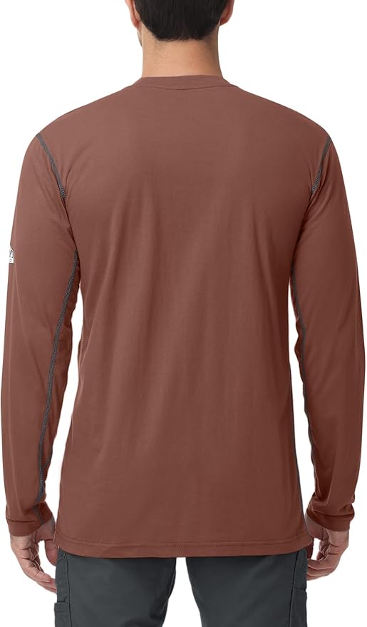 FR Shirts for Men 4oz Lightweight Fire Resistant Shirts for Men Long Sleeve Welding Shirt CAT1