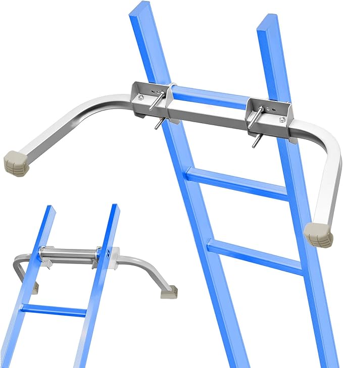 Ladders Stabilizer,Accessory for Roof Gutter Wing Span/Wall Extension Ladder Standoff Arms,Extension Ladder Accessory for Roof Gutter and 8” File