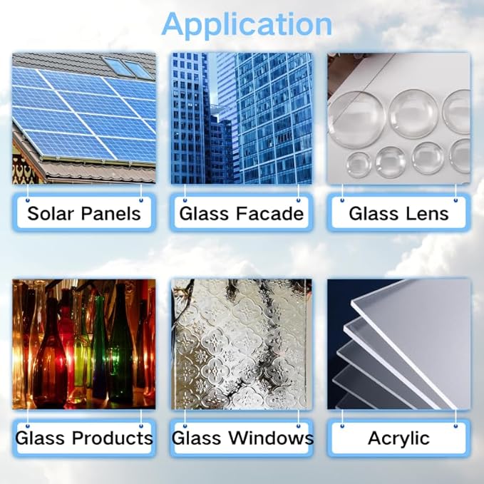 Solar Panel Cleaner 1 Gallon (Makes 600 Gallons) Super Concentrated Glass & Solar Panel Cleaning Outdoor Window Cleaner - Fast Dry, Remove Dirt,Dust,Droppings,Oils,Fingerprints,Water Spots